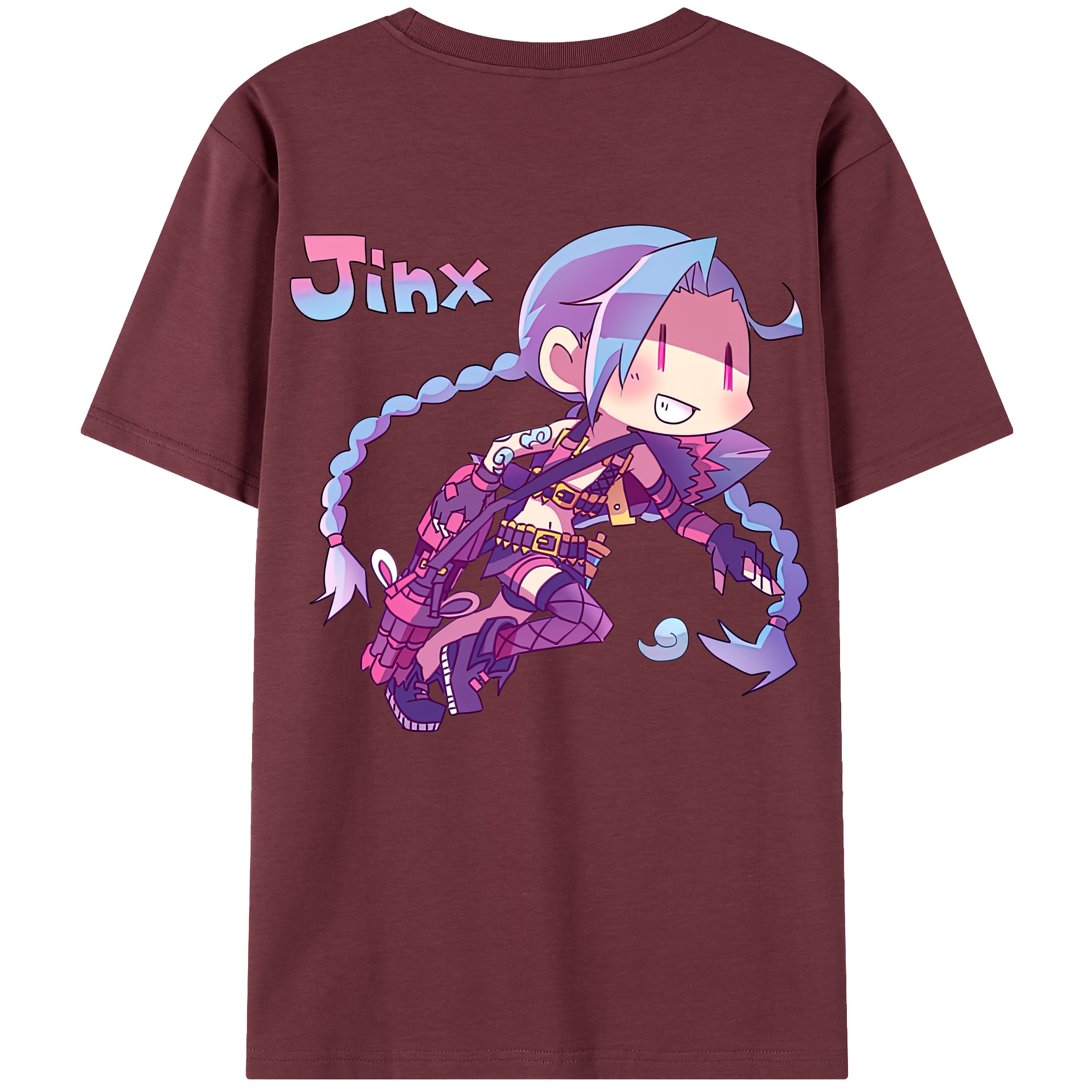 リーグ・オブ・レジェンド League of Legends LOL 綿100％半袖Tシャツ（背面プリント）